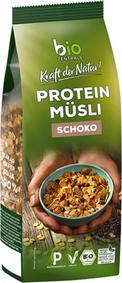 Produktbild von Protein Müsli Schoko kräftig schokoladig nahrhaft und lecker 375g