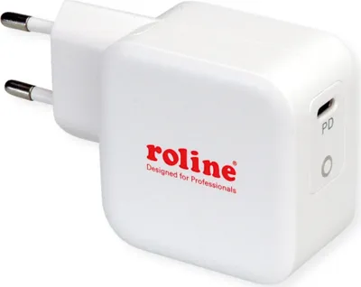 Produktbild von ROLINE USB Charger mit Euro-Stecker, 1x USB Typ C, PD, 61W