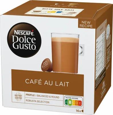 Immagine prodotto di Nescafé Dolce Gusto Café au lait, Kaffee, Milchkaffee, Kaffeekapsel, 16 Kapseln