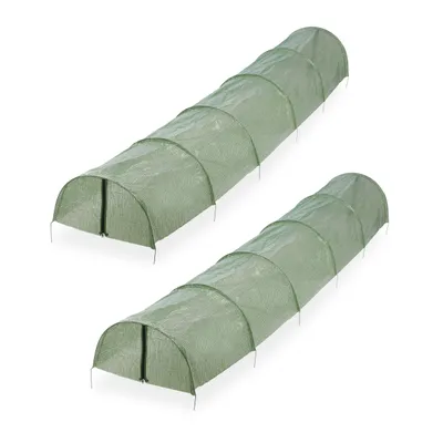 Produktbild von relaxdays Folientunnel PE Set 2,9 m