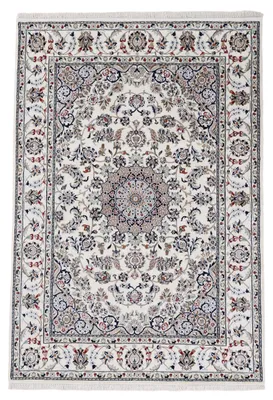 Produktbild von Nain Teppich Creme 250x350 cm | Handgeknüpfter Teppich für Wohn- und Schlafzimmer