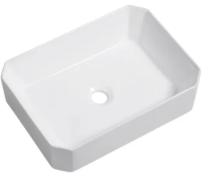 Immagine prodotto di CERANO - Lavabo in Vetroceramica Liberto - da appoggio - bianco lucido - 50x36,5 cm