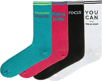 Produktbild von FUNKY STEPS Herrensocken, 4 Stück., 40-46