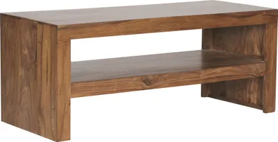 Produktbild von Couchtisch Massiv-Holz Durban Sheesham 110 cm breit Wohnzimmer-Tisch Design braun Landhaus-Stil Beistelltisch