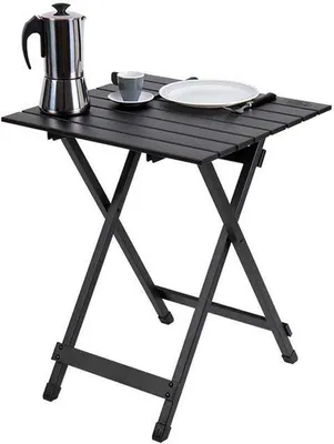 Produktbild von Klapptisch Aluminium 50x50x64 cm - Schwarz