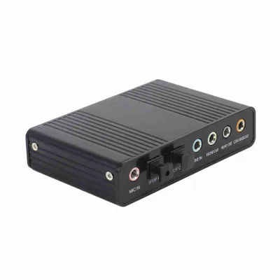 Immagine prodotto di scheda audio a 6 canali, adattatore di uscita audio digitale ottico SPDIF esterno per PC