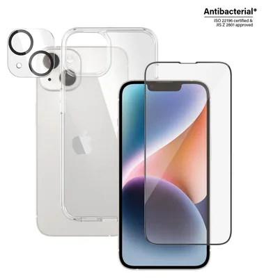 Produktbild von PanzerGlass iPhone 14 Set: Hülle/Glas/Kameraobjektiv