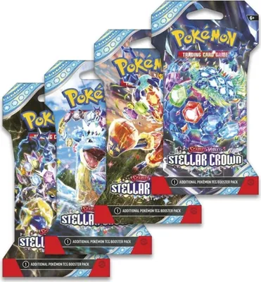 Produktbild von Pokémon Scarlet & Violet – Stellar Crown Sleeved Booster Pack Englisch