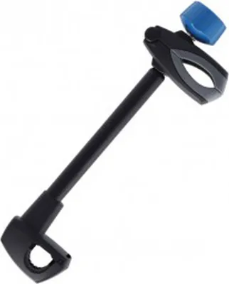 Image de XLC Support de cadre de vélo long pour porte-vélo arrière Azura Xtra LED, noir/bleu