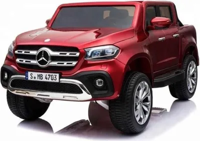 Produktbild von FINOOS Mercedes Benz X-Klasse  - Rot/Lackiert - Zweisitzer - Kinder Elektro Auto 2 sitzer mit Fernbedienung - 4 x 12V Motoren - Sicherheitsgurt - Kinder Fahrzeug elektrisch