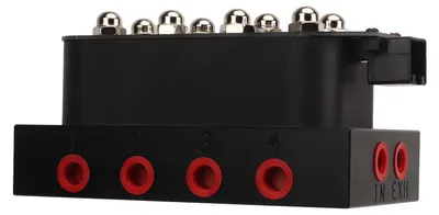 Obrázok produktu pre Manifold pre vzduchové odpruženie, 12V, 8 ventilov, pre systémy vzduchového odpruženia, vrátane diaľkového ovládača, určené pre automobily