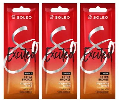 Productafbeelding van Soleo Excited Bronzer Tingle verwarmende bruiningslotion 3 stuks