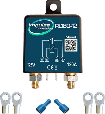 Produktbild von Trennrelaisset | RL180-12 START | 12V 120A | 10mm² Verbinder