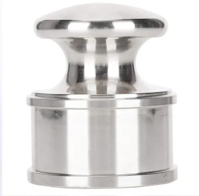 Productafbeelding van Lederpers - Handdruk Gereedschap - Leder Bewerken - Stabiele Druk - 6 x 6 x 7 cm - Zilverkleurig