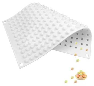 Silikonform mit 228 Vertiefungen (Ø 5 mm), BPA-frei, -40 bis 230 °C
