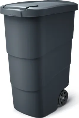 Produktbild von NABBI Kunststoff-Gartenbehälter auf Rädern NBWB110 110 l - Anthrazit