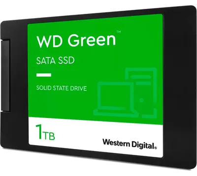 Immagine prodotto di Western Digital SSD Green 1TB 2,5 7mm SATA Gen 4 (WDS100T3G0A)