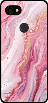 Produktbild von Handyhülle für Google Pixel 3A mit Marmordruck - TPU Backcover Case Marble Design - Rosa