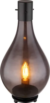 Produktbild von Globo Lighting|Tischleuchte Metall schwarz matt, 1x E14