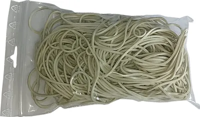 Produktbild von 100 g Gummiringe weiß 100 mm Ø 1,5 x 1,5 mm breit