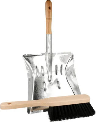 Produktbild von Kehrgarnitur Kehrschaufel Metall und Handfeger Set