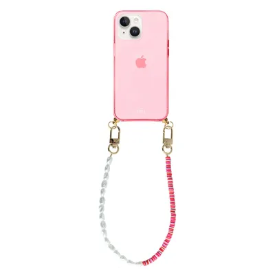 Produktbild von Island Girl Cord Hülle Pink - Short Cord  - Kompatibel mit iPhone 14