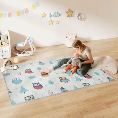Produktbild von Baby-Spielmatte,Tiermuster,Schaumstoff,1,5cmdickePolsterung,rutschfest