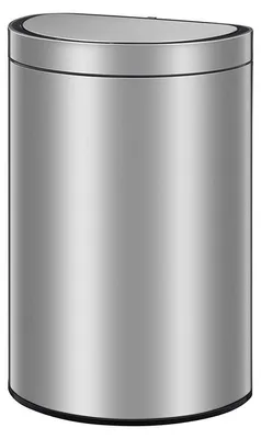 Immagine prodotto di EKO - Portarifiuti a sensore Mirage semirotondo 47 litri - Acciaio inox - Acciaio inox opaco