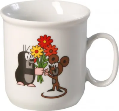 Image de Tasse d'enfant 0,25 l, taupe et fleur, Thun 1794