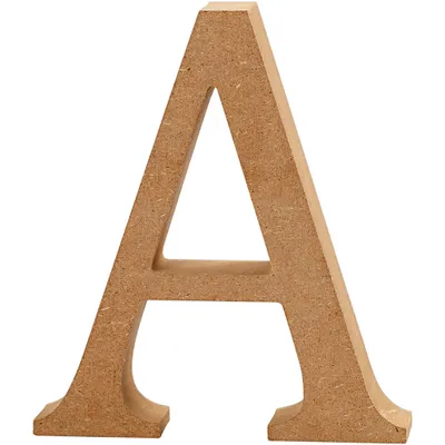 Produktbild von Buchstabe, A, H 13 cm, Stärke: 2 cm, MDF, 1Stck