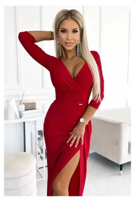 Produktbild von Kleid NUMOCO A404-7 ROT Größe: M