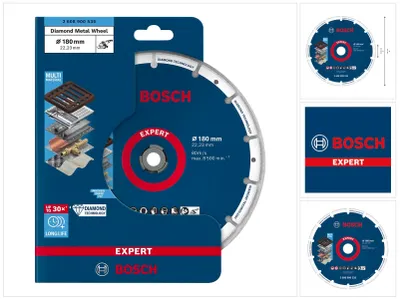 Immagine prodotto di Disco da taglio Bosch Expert Diamond Metal Wheel 180 x 22,23 mm ( 2608900535 ) Tecnologia Diamond