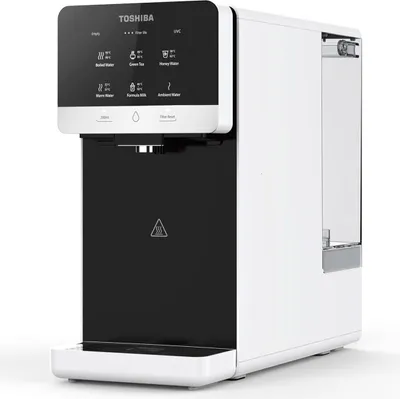 Produktbild von Toshiba Osmoseanlage / Auftisch Wasserfilter Weiß (6 Temperaturstufen, 5-in-1 Filter, UV-Sterilisation & Mineralisierung)