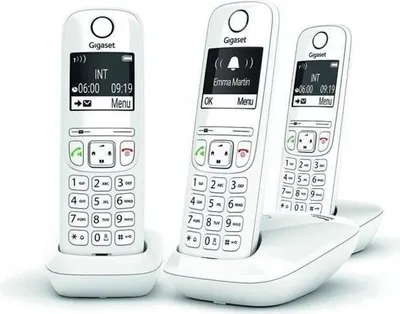 Immagine prodotto di Gigaset AS690 Trio Telefono cordless, vivavoce, 100 contatti, bianco