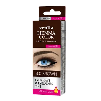 Produktbild von Venita Professioneller Augenbrauen- und Wimpernfarbgel 3.0 Braun