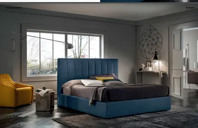 Produktbild von Designer Bett Schlafzimmer Betten Textil Hotel Luxus Polster Sitz Stoff Italien