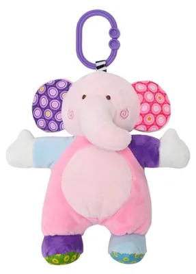 Image de Lorelli : Jouet d'éveil en peluche pour bébé, anneau de préhension, couleurs vives, dès la naissance