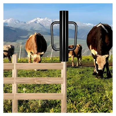 Produktbild von Zaunpfostentreiber mit Griff, 5,4 kg, schwarz, robuster Metallzaun-Installateur