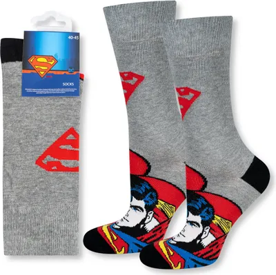 Produktbild von Socken - Ideal für ein Geschenk - DC Comics Superman Motiv von SOXO - Herren - Baumwolle - Lustige und bunte - Größe: 40–45