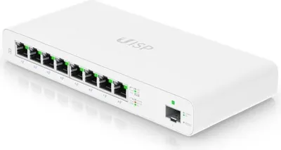 Produktbild von Lüfterloser Gigabit-PoE-Router mit 8 Ports und SFP-Uplink
