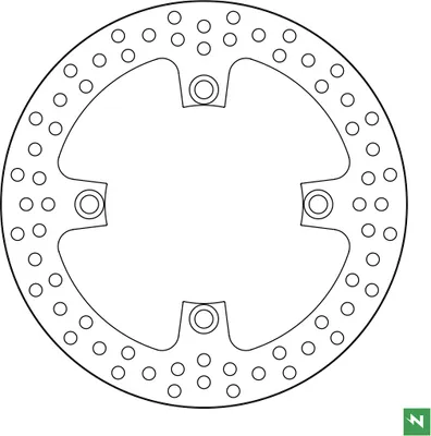 Produktbild von Bremsscheibe DF5276A (5 mm) ,starr Ø aussen/innen: 240/116,8 mm, Lochkreis: 135 mm 4-Loch (10,7 mm)