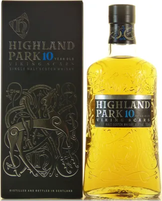Produktbild von Highland Park 10 Jahre - Viking Scars - Set mit 2 Gläsern - Single Malt Scotch Whisky