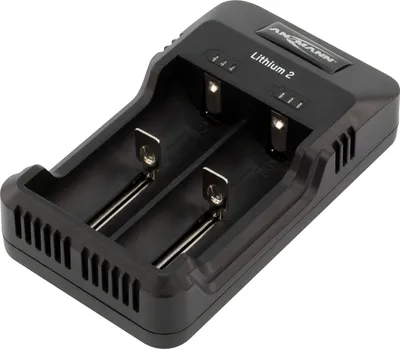 Zdjęcie produktu dla Ładowarka ANSMANN z diodą LED dla 1-2 akumulatorów NiMH i Li-Ion 3.6V/3.7V