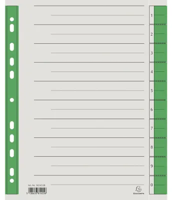 Produktbild von Exacompta 381455B, Grün, Karton, A4, 230 g/m², 240 mm, 297,5 mm