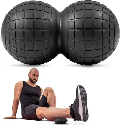 Obrázek produktu pro Hop-sport Dvojitý masážní míček EVA černý