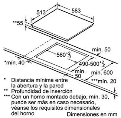 Image de Table de cuisson à induction Balay 3EB865XR 60 cm 60 cm 4600 W