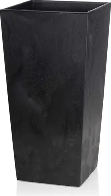 Produktbild von HowHomely Blumentopf Porto 46,5 cm Höhe, Pflanzkübel, Schwarz Übertopf für garten balkon