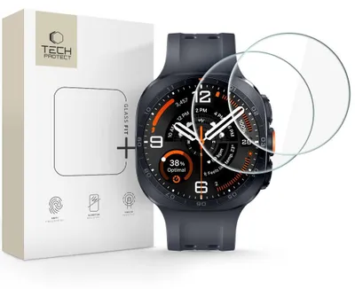 Image de Film de protection en verre Tech-Protect Glass Fit+ pour Samsung Galaxy Watch Ultra 2 (2026), modèle 47 mm, transparent [lot de 2]