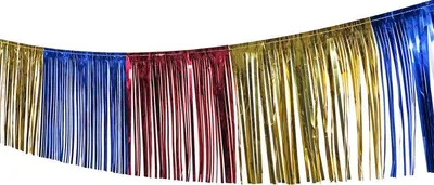 Produktbild von Fransengirlande bunt 10 m x 30 cm