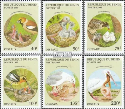Produktbild von Briefmarken Benin 1995 Mi 685-690 (kompl.Ausg.) postfrisch Vögel